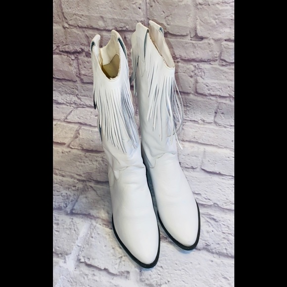 White Leather Boots by Leather Craft Premier Collection - Picture 3 of 10